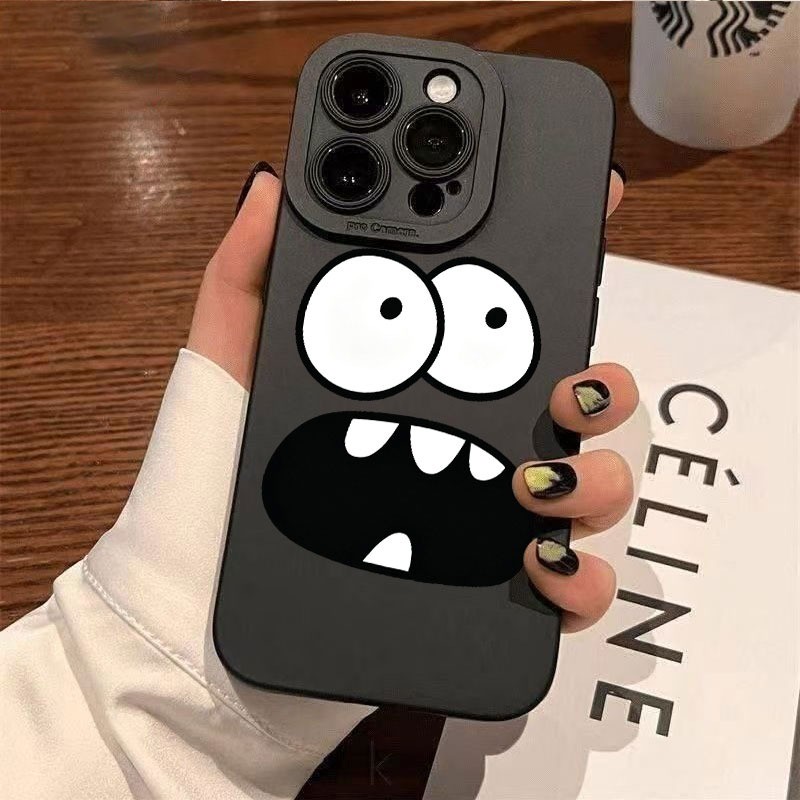 Ốp lưng iPhone họa tiết mặt ngộ nghĩnh dễ thương, silicone lỏng mềm - iP 7/8/X/XS/11/12/13/14/15/16/17/Plus/Pro/Max/Air