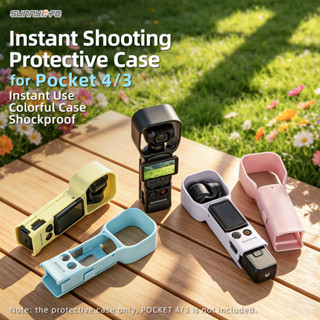 Dành cho vỏ bảo vệ DJI Osmo Pocket 4 / 3, không cần tháo, không cần lo lắng về túi 4, chặn ánh sáng, chống rơi, chống trầy xước vlog cầm tay bộ truy cập camera thể thao