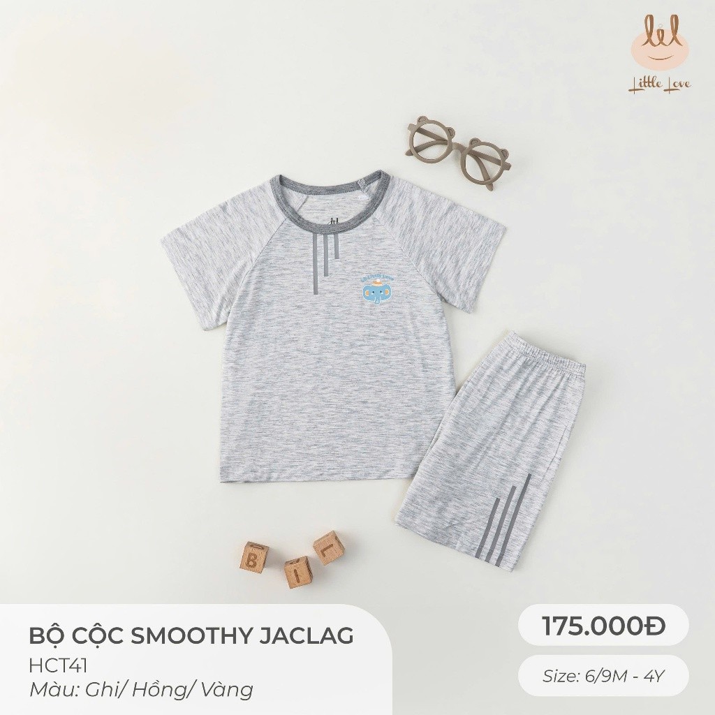 BỘ CỘC VẢI SỢI TRE JACLAG[ SIÊU MỀM, MÁT, MỊN CO DÃN VÀ THẤM HÚT TỐT] SZ 6/9M-4Y (HCT41)