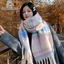 Tweedhuj Khăn Choàng Cashmere Nữ Mùa Đông, Phong Cách Retro Hàn Quốc, Ấm Áp và Đa Năng