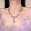 Vòng cổ zircon tím ngôi sao lãng mạn, ánh sáng sang trọng - Junwei