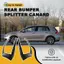 Dành Cho -Golf 7 MK7 GTD 2012-2015 Phía Sau Cản Bộ Chia Canard Đèn Sương Mù Ánh Sáng Lỗ Thông Khí Bên Viền Bao Da Sáng Đen