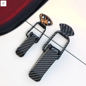 2 Kẹp cản trước tháo nhanh bằng sợi Carbon đa năng - Dây buộc thân xe cỡ lớn
