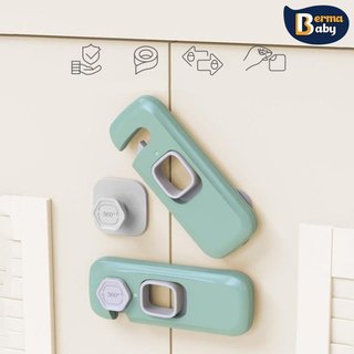 Khóa An Toàn Cho Bé Tủ Lạnh Chốt ABS Bền Xoay 360 Độ Chống Pinch Dính
