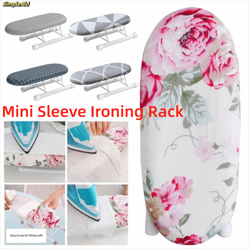 [Vận chuyển nhanh] Giá để bàn ủi nhỏ SIMPLEAID, Đồ dùng gia đình bằng kim loại Bảng ủi Mini, Vỏ ủi quần áo có thể gập lại chịu nhiệt cho gia đình