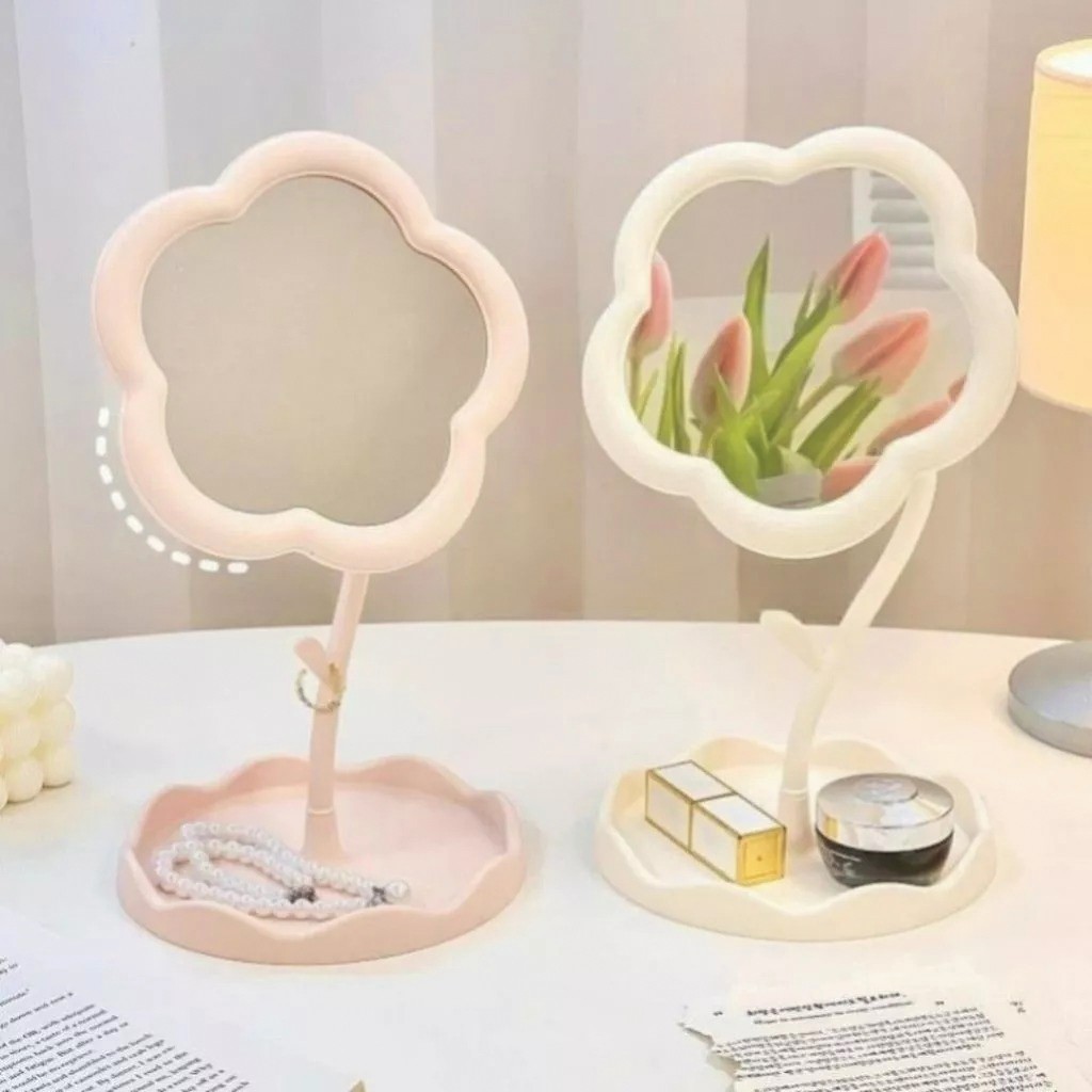 Gương bàn PSOAIN xoay 360 độ đa chức năng nhỏ gợn đặt bàn, [Shop giao màu ngẫu nhiên]