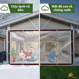 Bạt PE trong suốt Tấm chống thấm Tấm bạt chịu lực nặng Tấm che mái sân vườn ngoài trời
