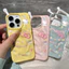 Ốp Lưng Cho Iphone 16 14 11 15 13 12 Pro Max X XR XS Max 7 14 15 16 Plus SE 2020 Vỏ gối HelloKitty gợn sóng hoạt màu sắc