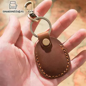 Bộ Case Bảo Vệ AirTag Da Pu Phù Hợp Cho Móc Khóa Và Thẻ Cầm Tay