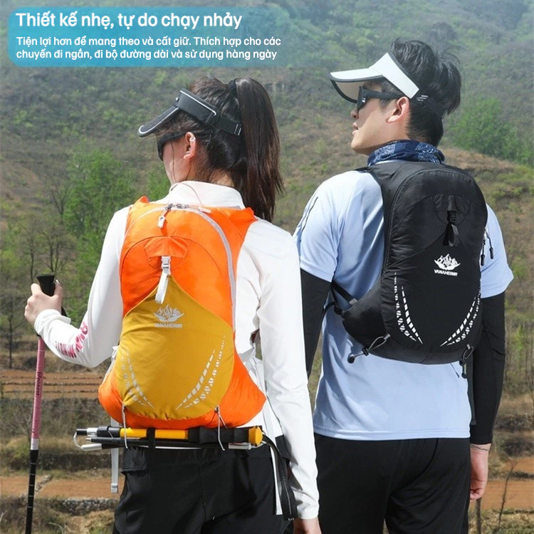 🏕️ Ba Lô Ngoài Trời Nhẹ 20L | Trọng Lượng 0.24kg, Có Thể Chứa Bao Nước, Chống Thấm Kháng Mài, Dành Cho Leo Núi, Đạp Xe & Du Lịch — ảnh 1