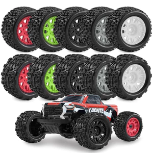 4 Lốp Xe Tải Quái Vật 72.5 * 40 Mm Với 12 Mm Bánh Xe Lục Giác Cho ARRMA 1 / 18 Granite / Typhon Grom RC Xe Nâng Cấp Phần