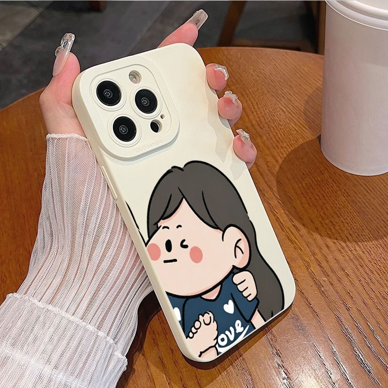 Ốp lưng iPhone Vỏ máy ảnh silicon mềm chống sốc Little Girl - iP 7/8/X/XS/XR/11/12/13/14/15/16/17/Plus/Air/Pro/Max