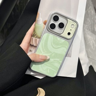 Ốp điện thoại Acrylic họa tiết gợn sóng nước mạ điện cho iPhone 17Promax 13 14 15 16 Pro Max Vỏ điện thoại di động nam nữ chống sốc