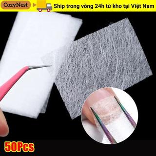 COZYNEST 50 Cái Dạng Bọc, Gel UV Làm Móng Tay Pháp Xây Dựng Lụa Sợi Thủy Tinh Nối Dài Móng Tay, Acrylic 8x4cm Giấy Sợi Thủy Tinh Không Dệt
