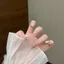 Qinggui Daily Gentle High-End Cat 's Eye White Blush Simple All-Match Hand-Weared Nails Fresh