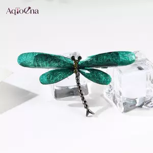 AqToCna Chuồn Chuồn Vintage Côn Trùng Động Vật Nhựa Thổ Cẩm Chân Trang Sức Quà Tặng Bó Hoa Thổ Cẩm AqToCna