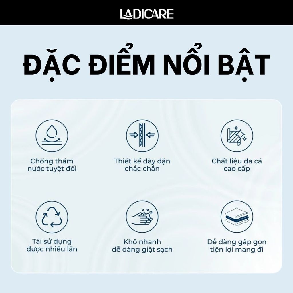 [Loại tốt] Áo mưa LADICARE vải da cá chống thấm - thiết kế cánh dơi có tay, che toàn thân, thoải mái đi mưa