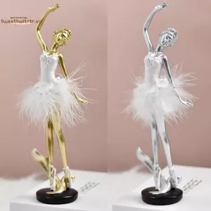 TRTR Ballerina Tượng Nhựa Bộ Sưu Tập Tượng Ba Lê Vũ Công Điêu Khắc Ba Lê Cô Gái Hình Cho Lối Vào Kệ Sách Trang Trí Nhà VN
