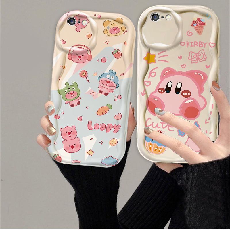 Thích hợp cho iPhone 6 6S 6 Plus 6S Plus 7 8 Plus SE 2020 3D TPU mềm Loopy Kirby Vỏ điện thoại chống sốc