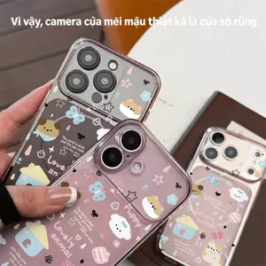 Ngôi nhà mềm mại màu trắng sữaPhù hợp với vỏ điện thoại 17/16pro, khôNgôi dùNgôi vỏ