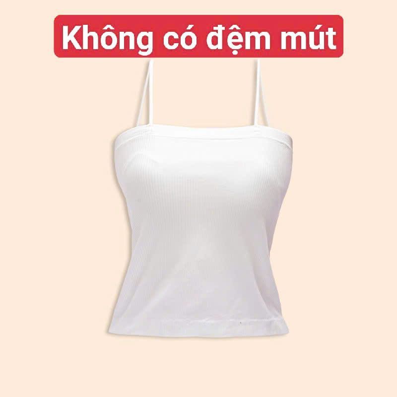 [ MỞ BÁN GIẢM 60% ] áo bún 2 dây  gân tăm mềm mịn co giãn sang chảnh -thoitrangthubio