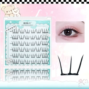 10-13mm Pre Keo Lông Mi Giả C Curl Anime Phong Cách Lông Tơ Tự Nhiên Cụm Mi