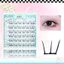 10-13mm Pre Keo Lông Mi Giả C Curl Anime Phong Cách Lông Tơ Tự Nhiên Cụm Mi