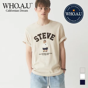 Áo thun ngắn tay nam nữ 100% Cotton cao cấp in hình WHOAU Steve
