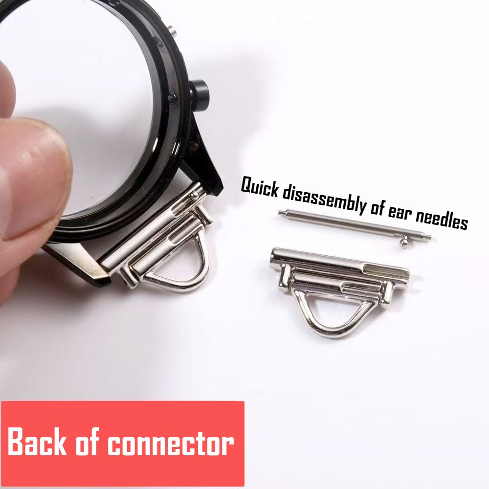 1 Cặp 18 20 22 Mm DIY Ban Nhạc Adapter Cho Samsung Galaxy Watch 7 FE 5 Pro 4 6 Kim Loại Kết Nối Adapter Liên Kết Phụ Kiện