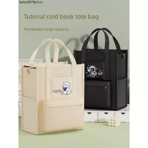Túi Tote Học Sinh Mang Sách Tiểu Học, Túi Đựng Sách Vải Cầm Tay, Túi Bảo Quản Nghệ Thuật Cho Bé Gái, Giấy Kiểm Tra Trong Suốt, Dung Tích Lớn Cho Học Sinh Trung Học