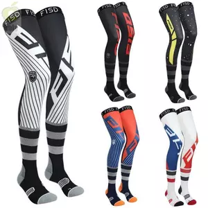 RLY Xe Máy Nẹp Đầu Gối, Băng Lụa Nén Motocross Tất Đầu Gối, Chuyên Nghiệp Chống Trơn Trượt Hoa Văn Mát Co Giãn Xe Máy Thể Thao Tất Cho ATV MX Enduro