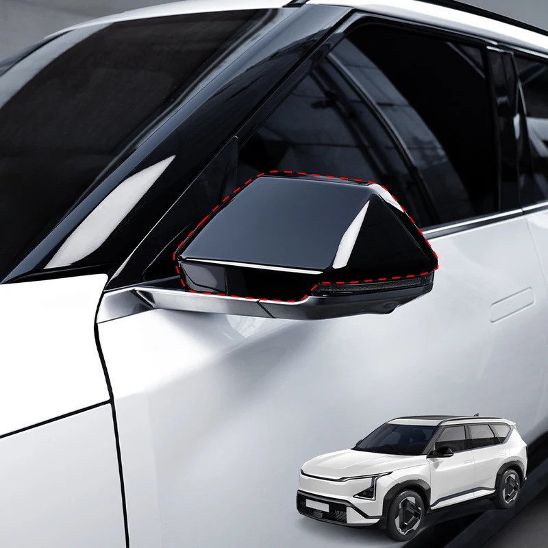 Dành Cho Xe Kia EV5 2024 2025 LHD Xe Điều Chỉnh Gương Chiếu Hậu Trang Trí Bao Sợi Carbon Ngoại Thất Viền