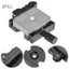 Apill GOWENIC Tấm phát hành nhanh Kẹp 50mm Đầu bi có thể điều chỉnh Khóa kép 3/8in & 1/4in Vít chuyển đổi tương thích cho ArcaTripodMonopod