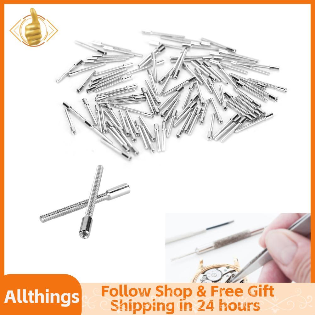 Allthingss Brrnoo Đồng Hồ Cực Thanh Nối Dài Thanh Cuộn Dây 100 Miếng 0.9 Mm Phần Sửa Chữa Cho