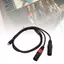 Apill Cáp âm thanh Sanpyl Type C đến XLR 2 đầu ra Bộ khuếch đại công suất nam với chip giải mã HiFi cho máy trộn Loa Điện thoại Máy tính Máy tính bảng Plug and Play (1m