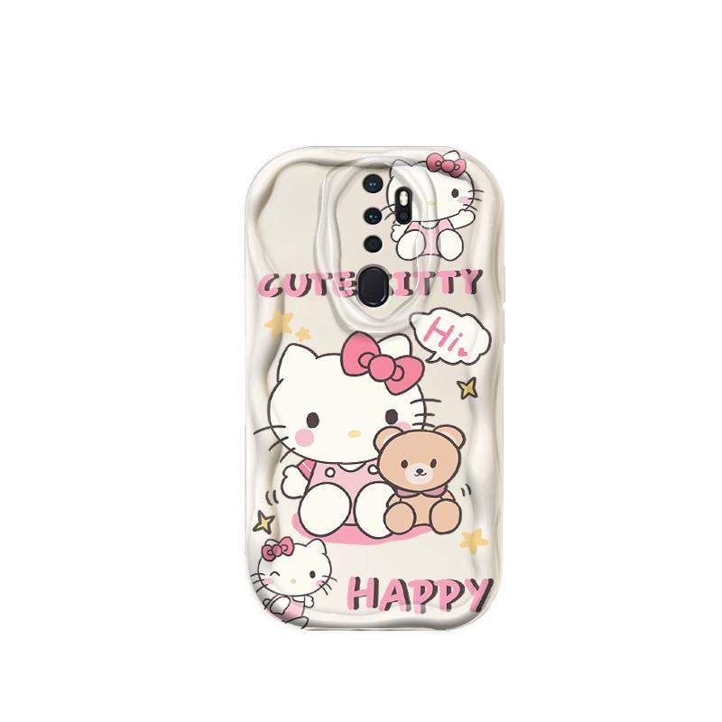 Thích Hợp Cho OPPO A9 2020 A5 2020 3D Cầm Tay Mềm TPU Kitty Rilakkuma Ốp Điện Thoại Chống Sốc