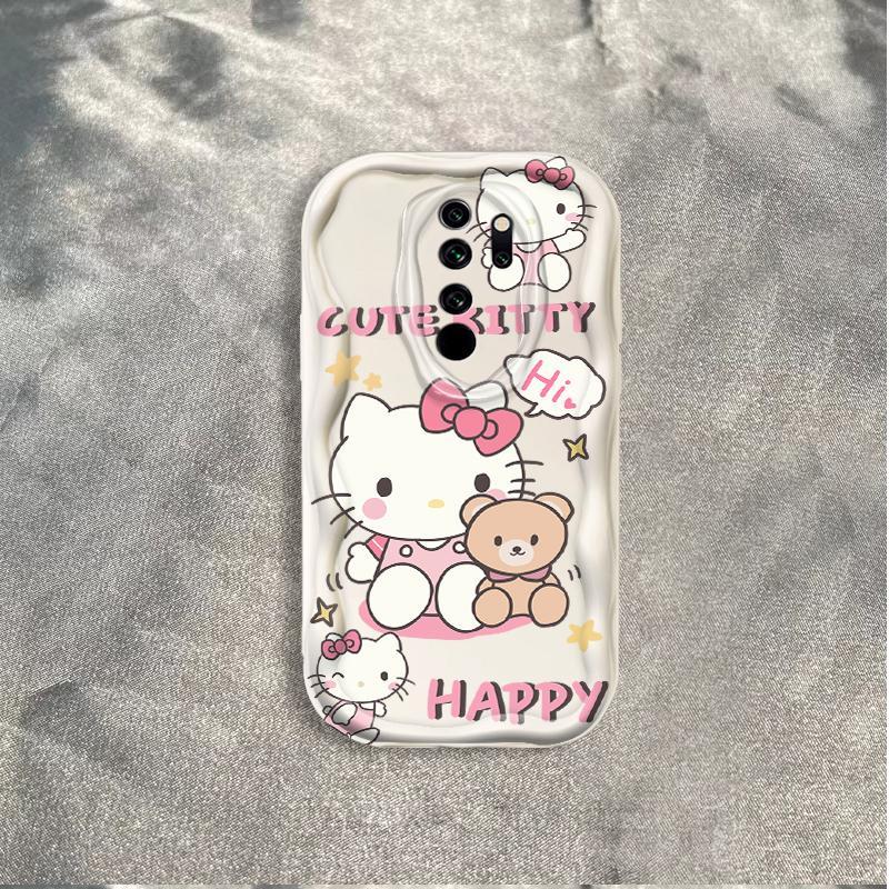 Thích hợp cho Redmi 9 POCO M2 Note 8 Pro 3D Art Soft TPU Kitty Rilakkuma Vỏ điện thoại chống sốc