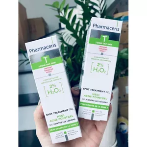 PHARMACERIS MEDI ACNE-POINTGEL 2% H2O2 – Gel chấm mụn giảm sưng viêm serra