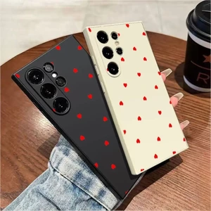 Ốp Điện Thoại Trái Tim Tình Yêu Nhỏ Màu Đen Cho Realme 15 16 Pro C73 14T 14X 14 12 11 Pro 12X 11X Ốp lưng TPU Mềm Chống Sốc