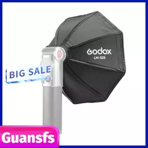 Guansfs Guansfs Godox LM-S25 Bộ khuếch tán hộp mềm hình bát giác mini tương thích với đèn flash máy ảnh Lux Master Retro