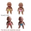 DARON TPR Palm Mini Doll, Da Siliconen Bóp Đồ Chơi Búp Bê, Tái Sinh Lòng Bàn Tay Bé Tái Sinh Búp Bê Mô Phỏng Bé 13CM Đồ Chơi Phục Hồi Chậm Nhân Viên Văn Phòng