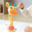 < Pluscloth > Đồ chơi hươu cao cổ âm nhạc có đèn Led – Nhảy múa hát lặp đi lặp lại Động vật nhồi bông sang trọng cho trẻ em – Đồ chơi trẻ em nói chuyện bằng điện phát sáng với bài hát trẻ em Đồ chơi trẻ em