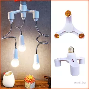 Star E27 Đế Ổ Cắm Bộ Chia E27 Đến E27 Bóng Đèn LED Giá Đỡ 2in1 3in1 4in1 5in1 6in1 7in1 Ổ Cắm Đèn Bóng Đèn Thích Ứng