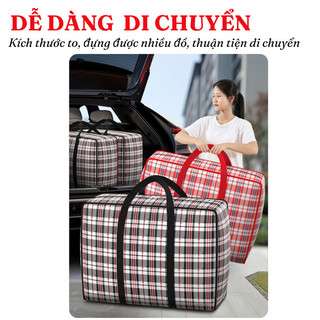 Túi Bạt Đựng Chăn Màn Bunnies House - Khóa Kéo Chắc Chắn, Sức Chứa Lớn