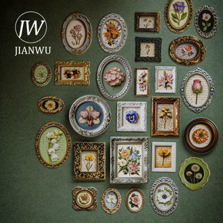 JIANWU Lịch Sử Tự Nhiên Bảo Tàng Series Vintage Thực Vật Nhãn Hoa Phong Cảnh Chất Liệu Cắt Dán Sáng Tạo Tạp Chí Văn Phòng Phẩm
