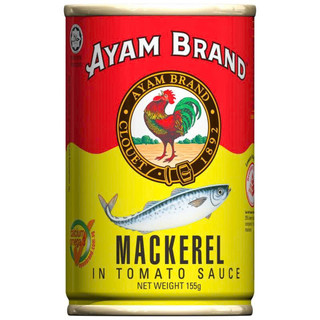 (XẢ HÀNG 50% 230G) Cá Thu Sốt Cà Chua Ayam Brand 230g/155g Cá Hộp Ăn Liền Tiện Lợi Đậm Vị Dinh Dưỡng Date 8/2026
