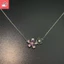 Tính khí cổ điển hoa anh đào ngọt ngào zircon pha lê cá tính và đa năng Vòng cổ nữ
