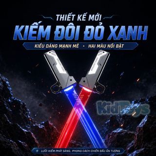Đồ Chơi Gậy Phát Sáng LED KidToys - 2 Thanh Ghép Thành Đôi Siêu Ngầu Cho Bé