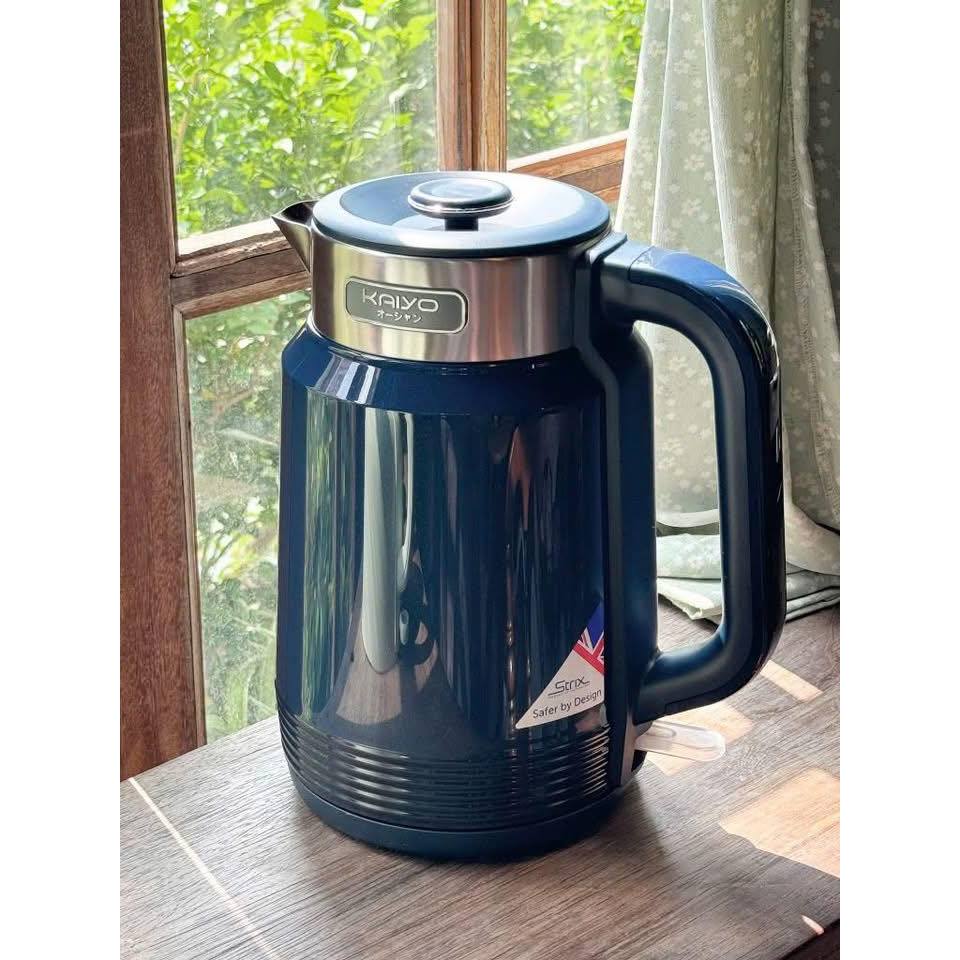Ấm siêu tốc 2 lớp Cool touch Kaiyo 1.5L ,Nhựa PP cách nhiệt an toàn khi sử dụng. Hàng chính hãng
