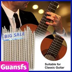 Guansfs RiToEasysports Đàn Guitar Phím Đàn Dây 18 Chiếc 2.0mm Đồng Niken Fretwire dành cho Cổ Điển Guitar Thay Thế